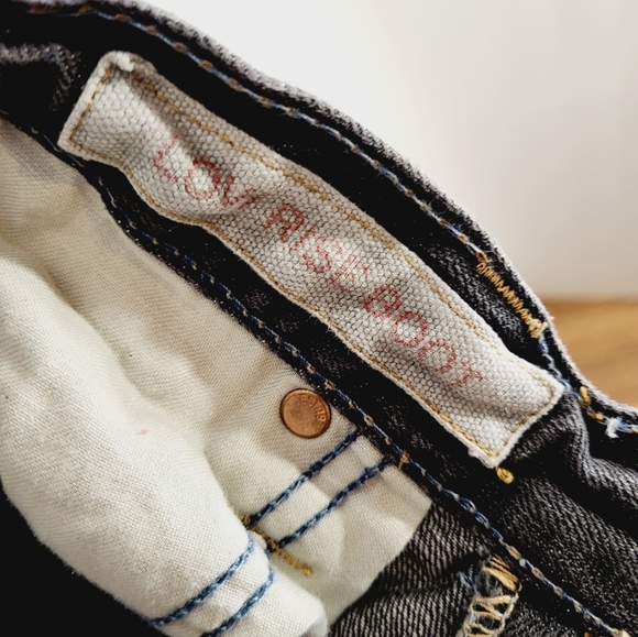 Men's American Eagle Black Jeans Low Rise Boot 32 / 30 - Picture 5 of 7